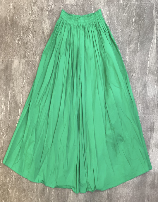 Green Flare Long Skirt